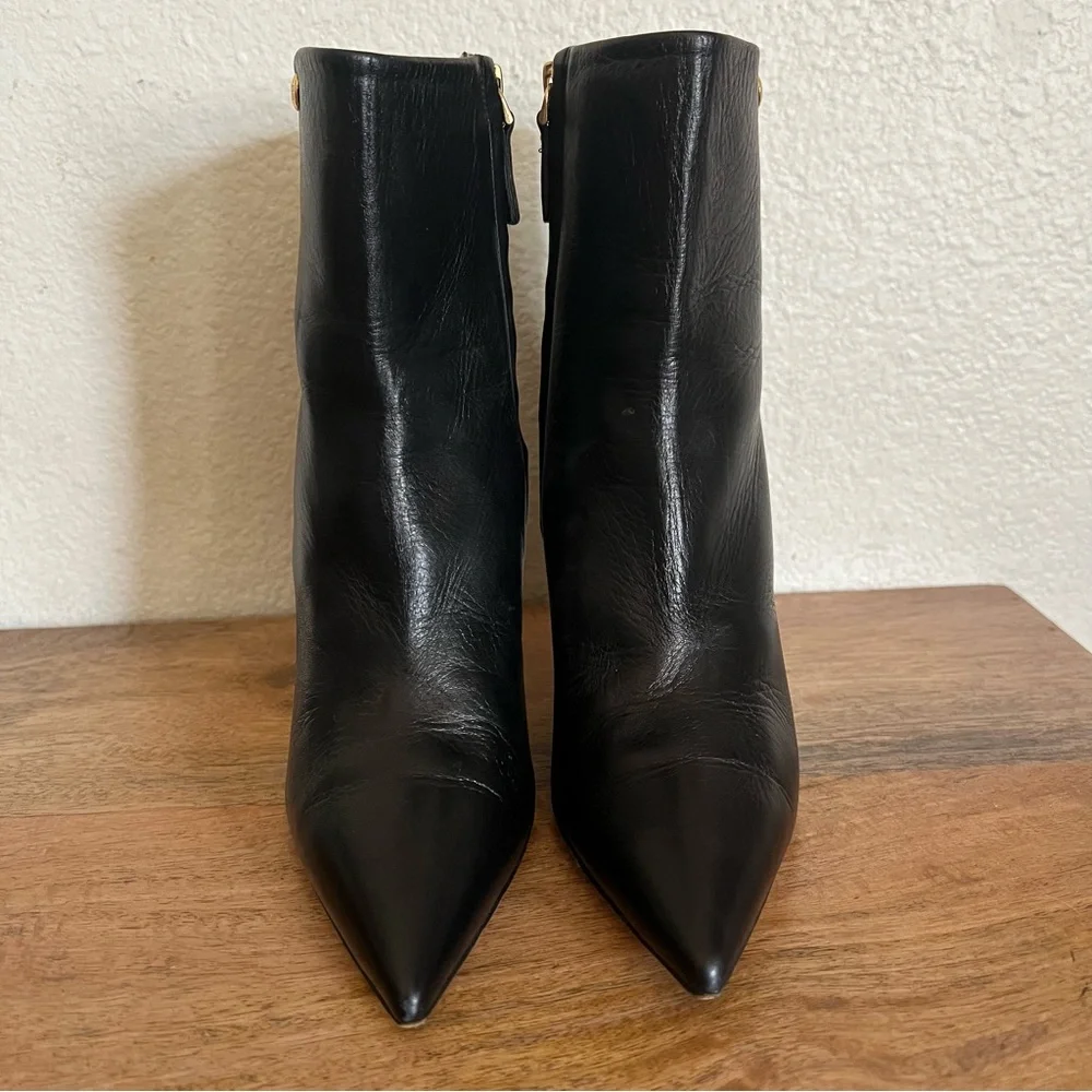 Tory Burch Penelope Womens Black Leather Ankle Boots Size 7 M - Picture 3 of 15